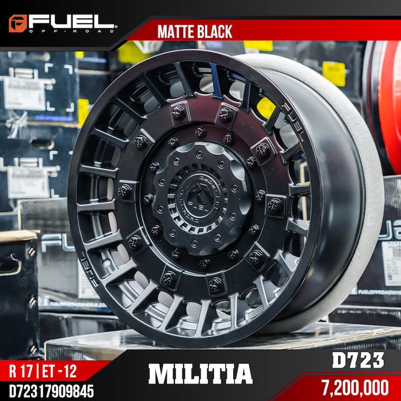 Mâm Fuel Militia D723 độ đẹp, bền, giá tốt