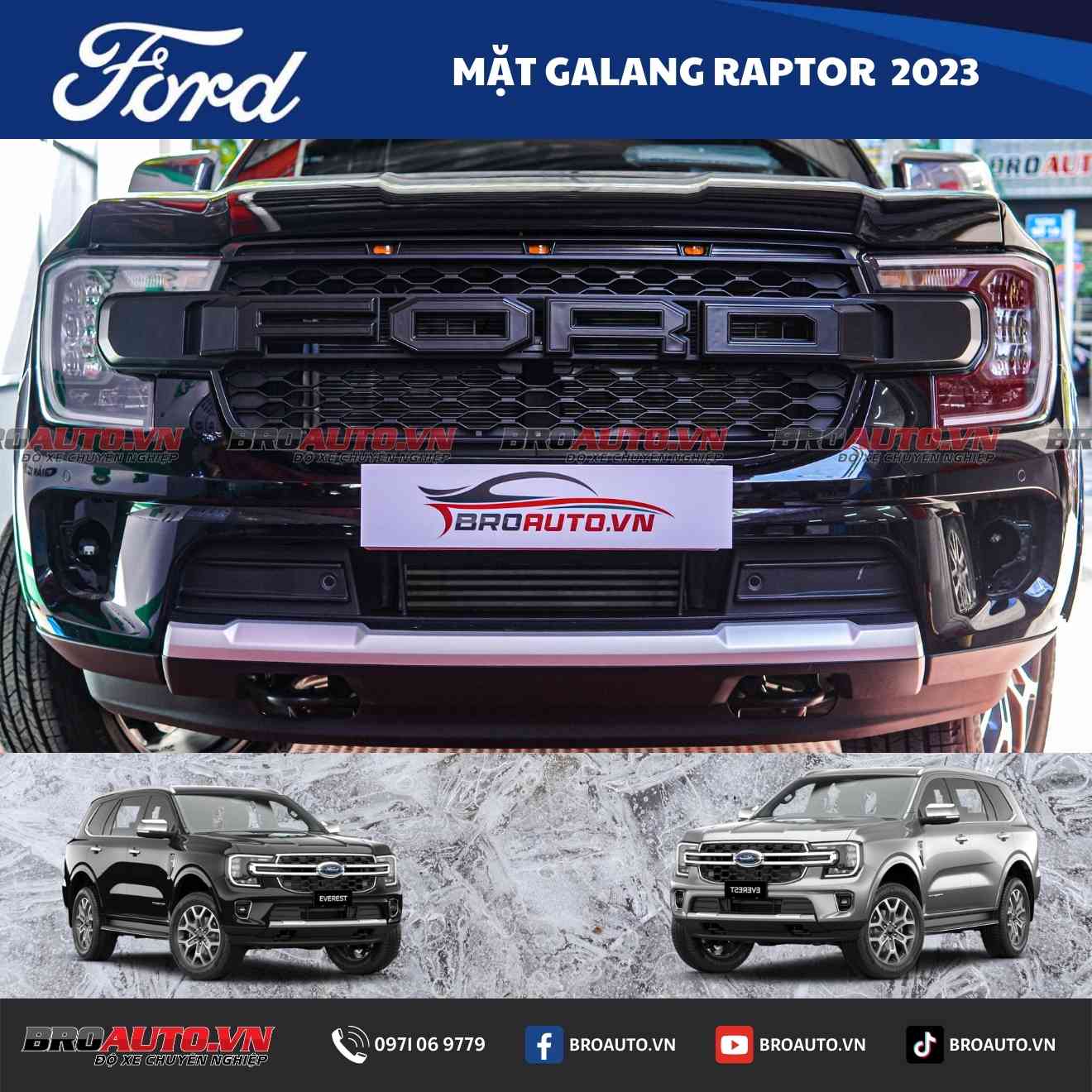 MẶT CALANG RAPTOR CHO FORD EVEREST 2023