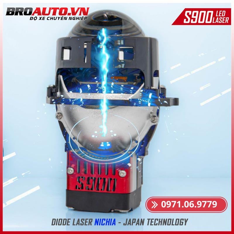 Gói độ đèn bi led laser S900