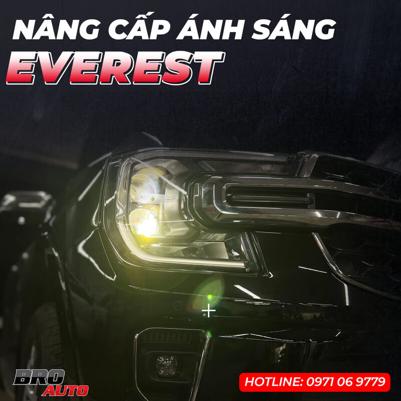 Nâng cấp đèn cho Ford Everest 2023