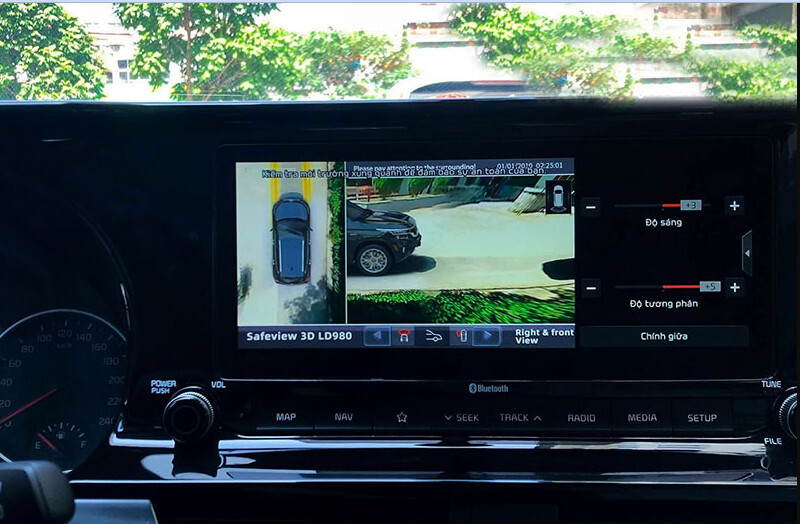 Camera 360 Safeview LD980 tùy chọn miễn phí 6 màu xe và biển số thực tế