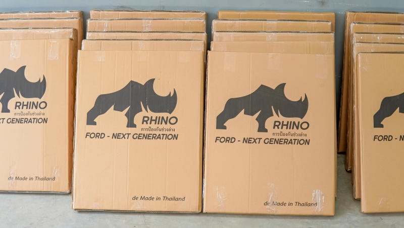 Phụ kiện giáp gầm Rhino xe Ford Ranger 2023