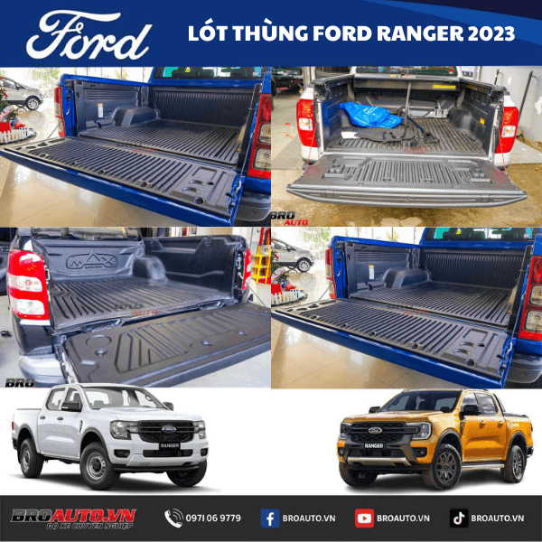 Lót thùng Ford Ranger 2023 nhập khẩu Thái Lan chính hãng