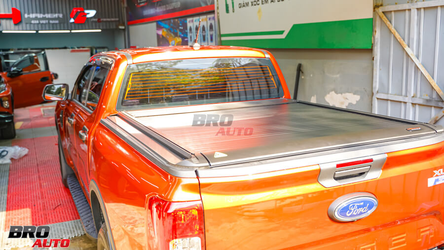BRO AUTO chuyên lắp đặt nắp thùng cuộn điện Ford Ranger uy tín hàng đầu