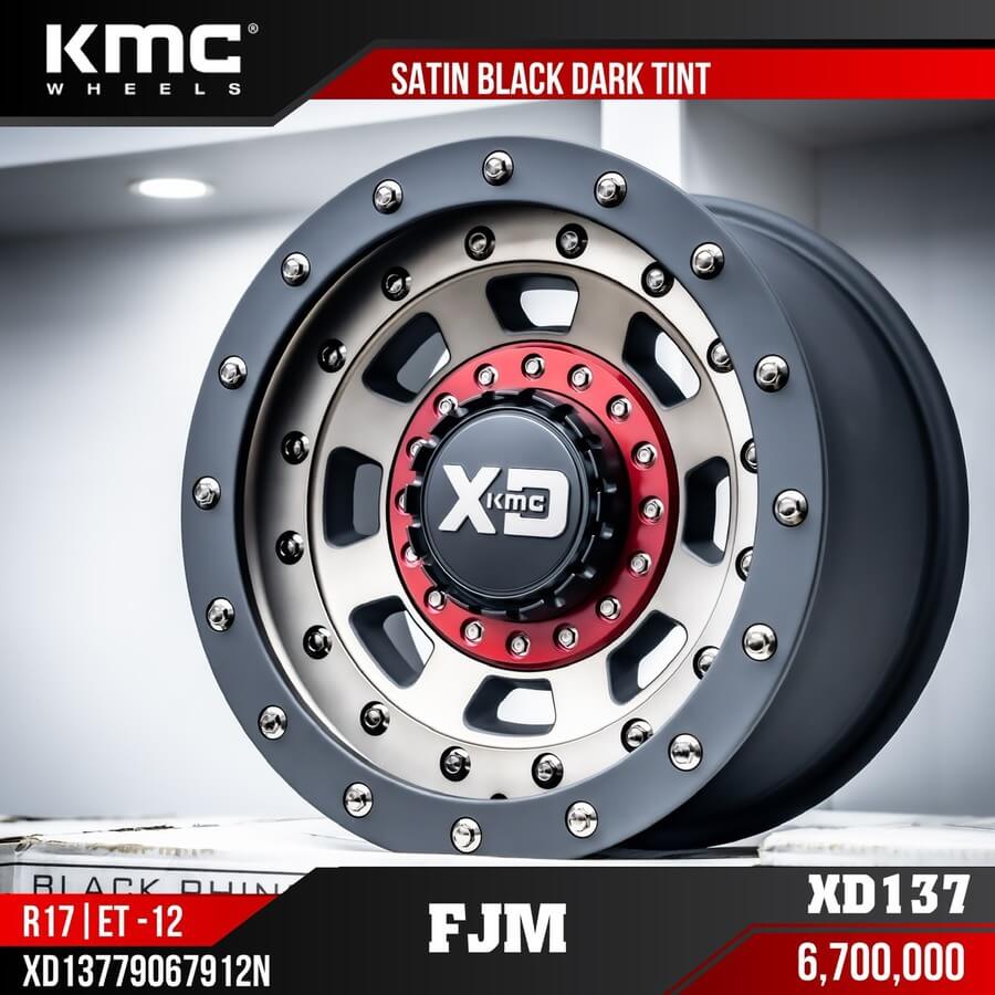 Mâm vành độ KMC - XD137 FMJ Satin Black Dark Tint