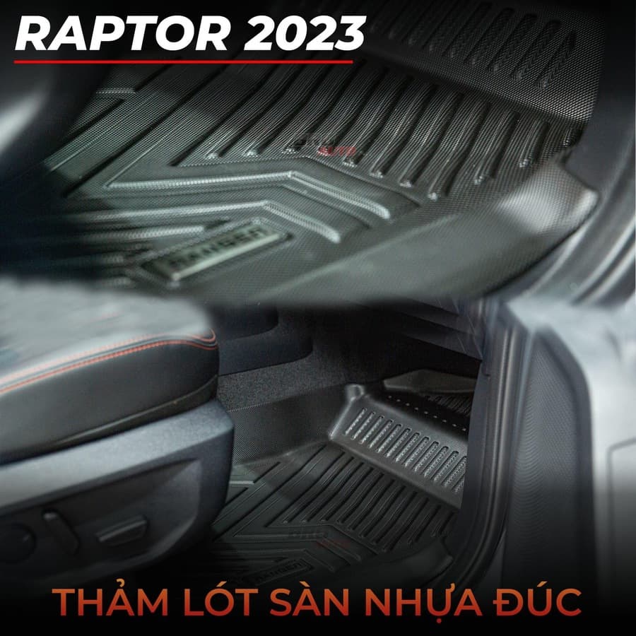 Thảm lót sàn khuôn đúc cho Ford Raptor 2023
