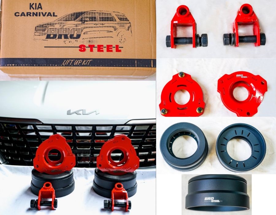 Bộ sản phẩm nâng gầm cho xe Kia Carnival - BRO STEEL