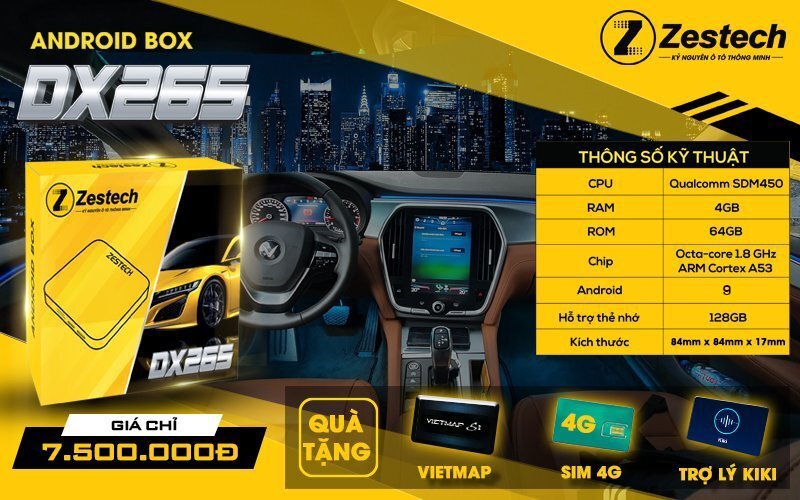 Android Box Zestech Dx265 Cao Cấp, Chính Hãng Tại BroAuto