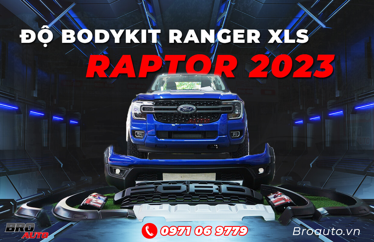 Độ Bodykit Nâng Đời Ranger XLS Lên Raptor 2023 tại BROAUTO