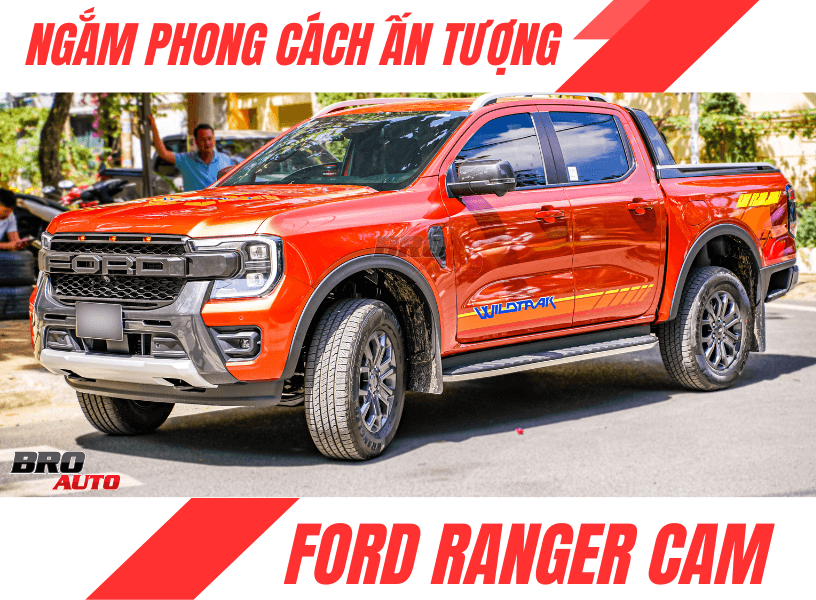 Ngắm xe Ford Ranger Cam phong cách ấn tượng với gói độ nhẹ